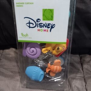 Disney Home Pooh Shower Curtain Hooks - Purple, Yellow, Blue, Orange